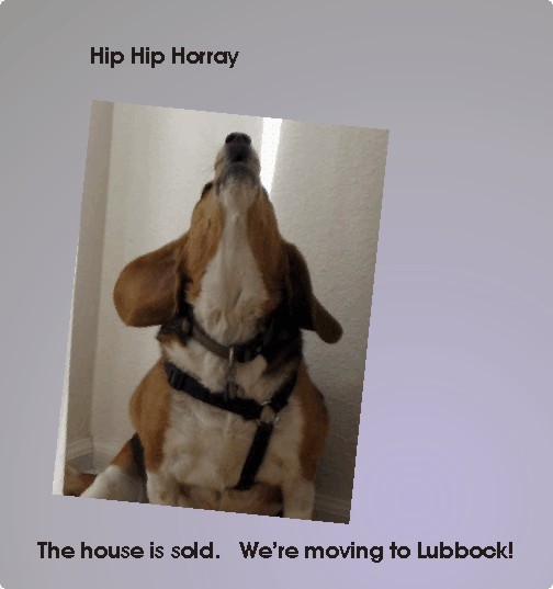 Yeah we sold the house, maybe now we can get our lives back