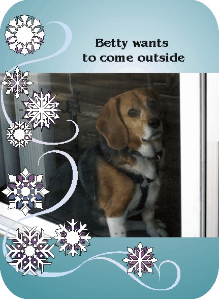 Betty wants to play outside