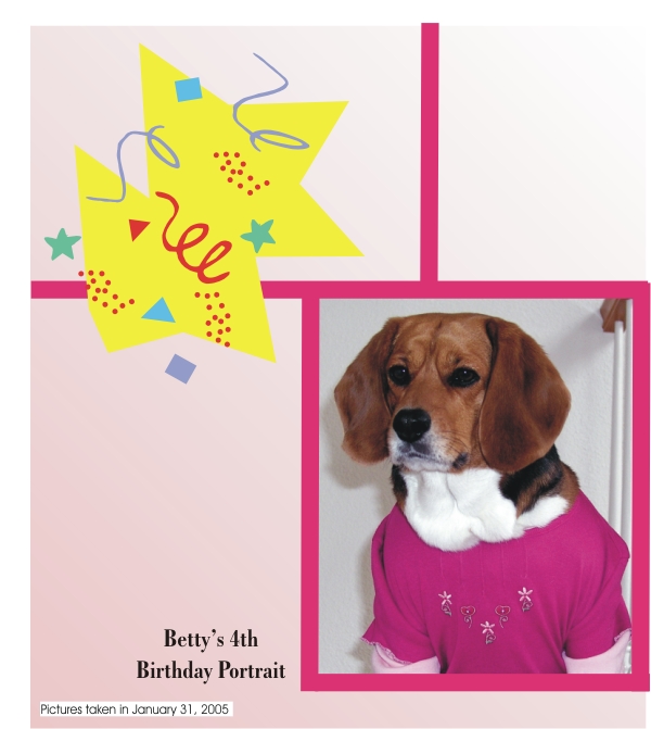 Happy 4th Birthday, Betty Beagle!