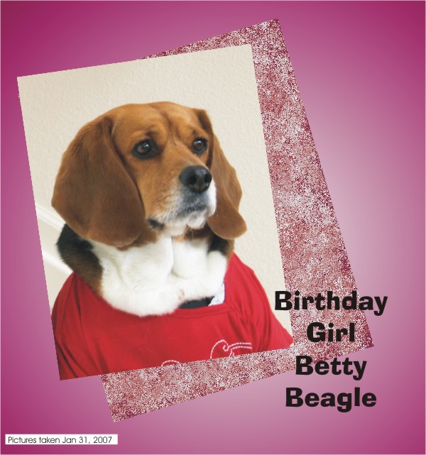 Betty Sue Beagle turns six